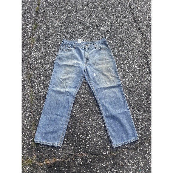 Carhartt Other - Carhartt‎ Jeans Mens 38x30 Blue Relaxed Fit Denim Workwear Distressed Casual